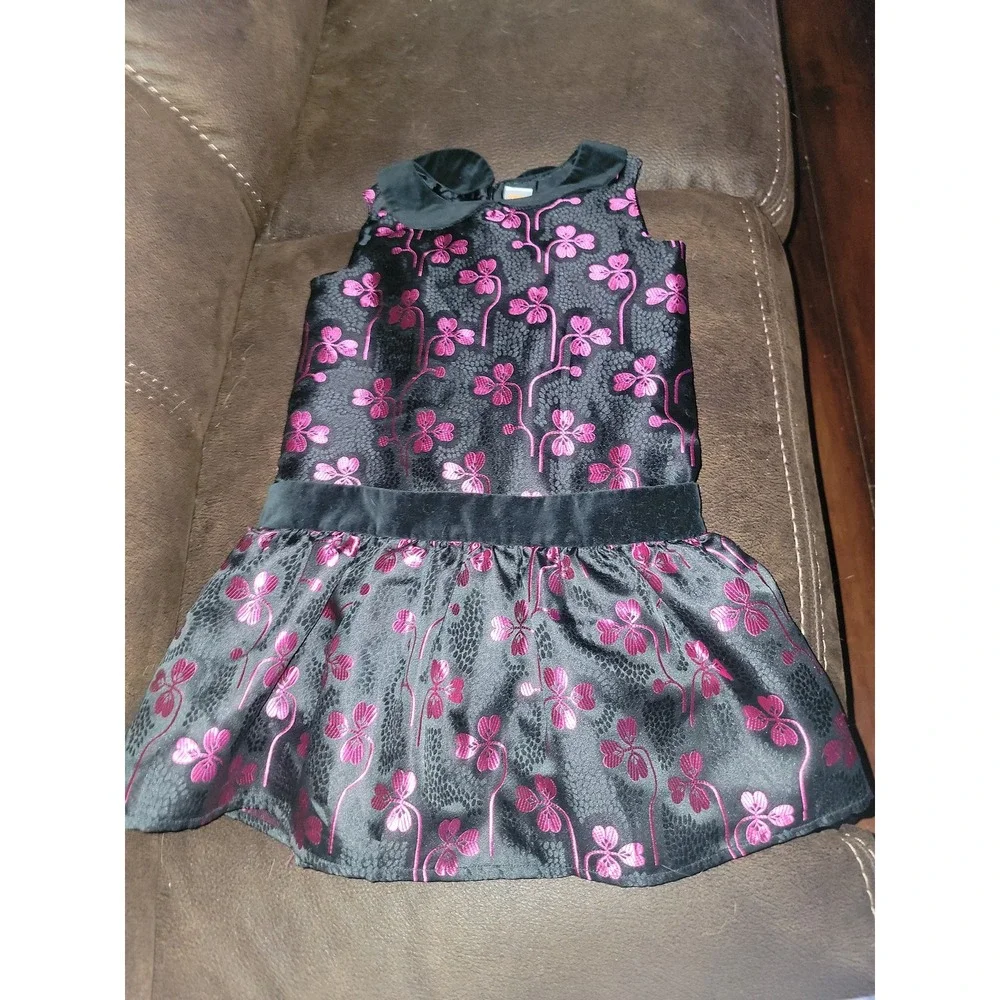 Gymboree holiday gems black Christmas Dress size 7‎